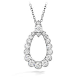 0.85 ctw. Aerial Regal Teardrop Pendant in 18K White Gold