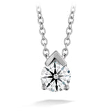 0.1 ctw. Aerial Single Diamond Pendant in 18K White Gold