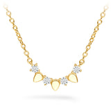 0.1 ctw. Aerial Solar Eclipse Pendant in 18K Yellow Gold