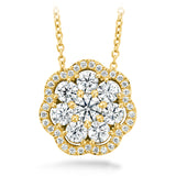 1.45 ctw. Aurora Cluster Pendant in 18K Yellow Gold
