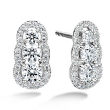 1.27 ctw. Aurora Earrings in Platinum