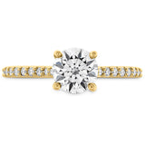 0.18 ctw. Camilla HOF Engagement Ring - Dia Band in 18K Yellow Gold
