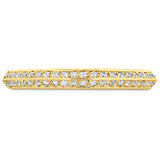 0.18 ctw. Camilla Pave Knife Edge Band in 18K Yellow Gold