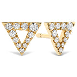 0.2 ctw. Charmed Triangle Earrings in 18K Yellow Gold