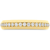 0.5 ctw. Coupled Eternity Band 4mm in 18K Yellow Gold