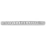 0.12 ctw. Deco Chic Milgrain Band in Platinum