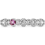 0.57 ctw. Behati Beaded Band with Sapphires in Platinum