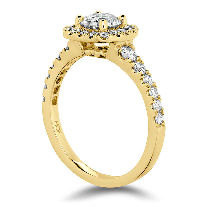 0.45 ctw. Transcend Premier Custom Halo Engagement Ring in 18K White Gold