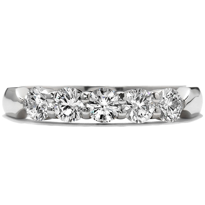 0.25 ctw. Five-Stone Wedding Band in 18K White Gold