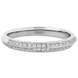 0.18 ctw. Camilla Pave Knife Edge Band in 18K White Gold