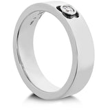 0.1 ctw. Copley Single Diam Band 6mm in 18K White Gold