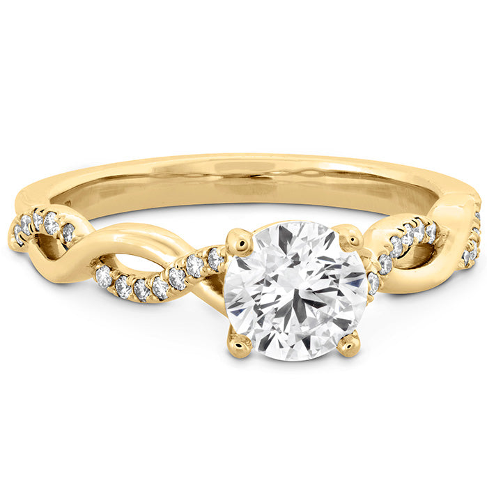 0.16 ctw. Destiny Lace HOF Engagement Ring in 18K White Gold