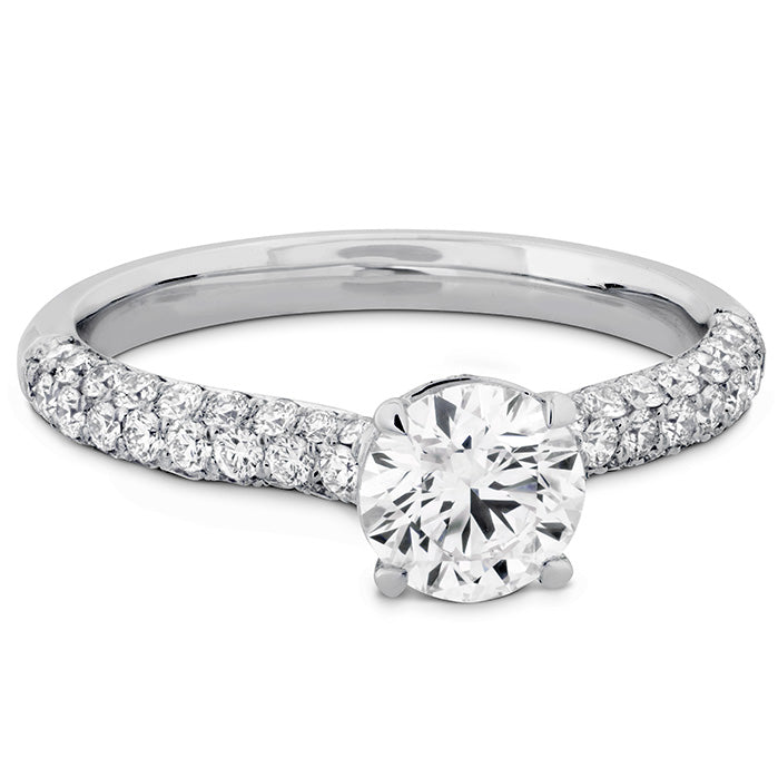 0.55 ctw. Euphoria HOF Engagement Ring - Diamond Band in 18K White Gold