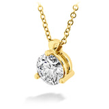 0.1 ctw. HOF Classic 3 Prong Solitaire Pendant in 18K White Gold