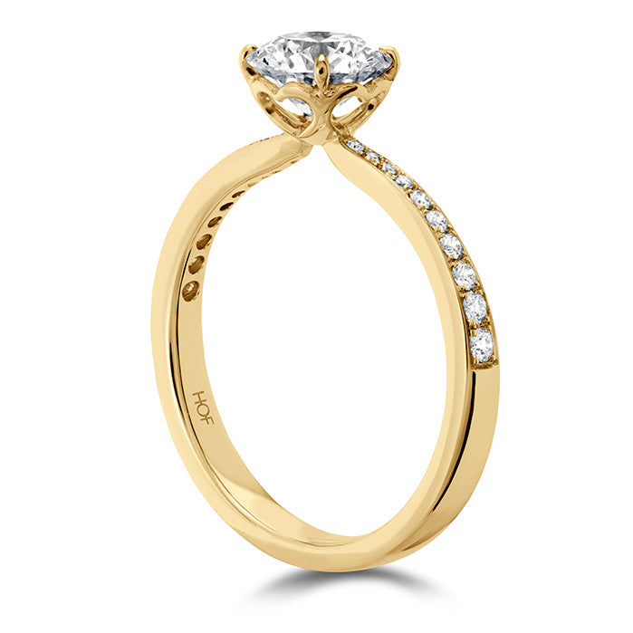 0.1 ctw. HOF Signature Engagement Ring-Diamond Band in 18K White Gold