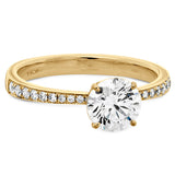 0.1 ctw. HOF Signature Engagement Ring-Diamond Band in 18K White Gold