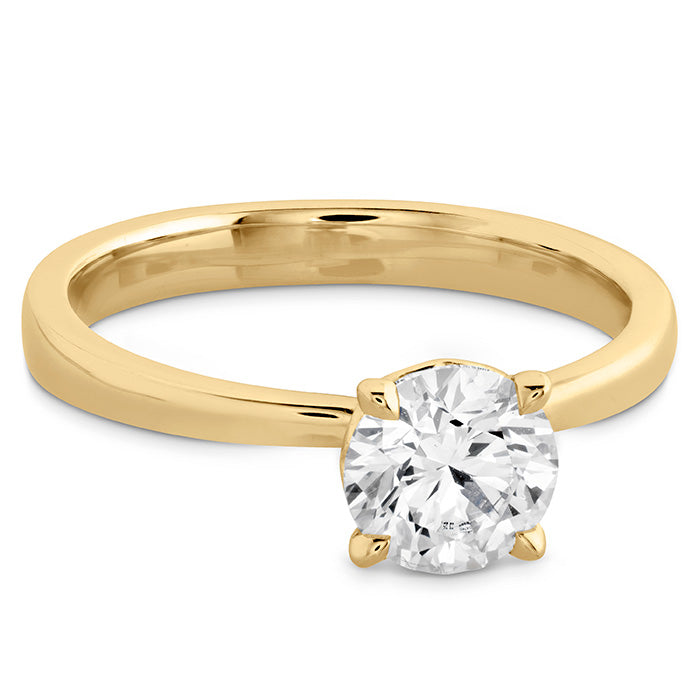 HOF Signature Solitaire Engagement Ring in 18K White Gold