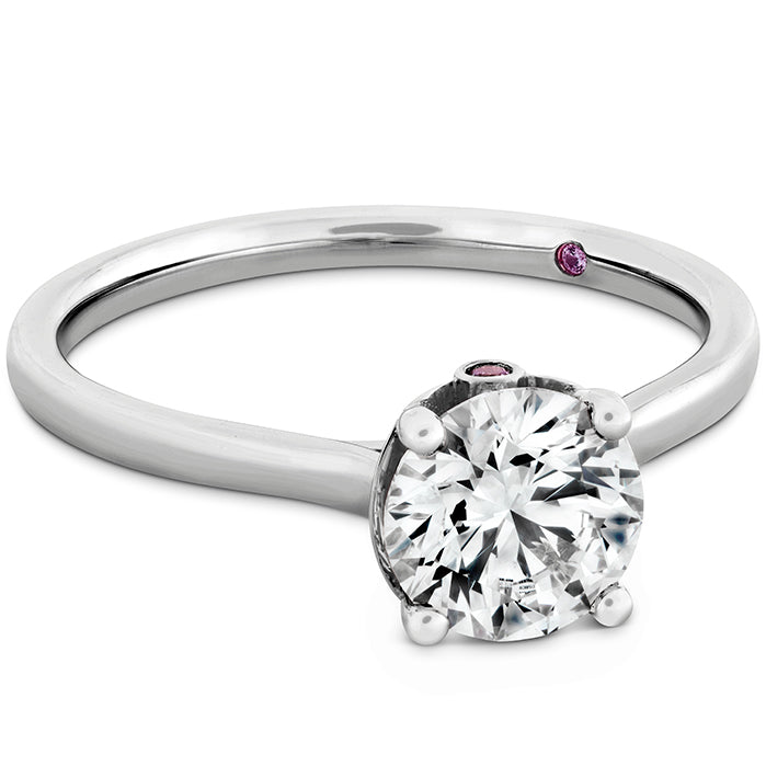 Sloane Silhouette Engagement Ring-Sapphires in 18K White Gold