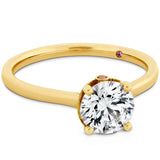Sloane Silhouette Engagement Ring-Sapphires in 18K White Gold