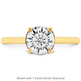0.01 ctw. Sloane Silhouette Engagement Ring in 18K White Gold