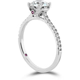 0.18 ctw. Sloane Silhouette Engagement Ring Diamond Band-Sapphires in 18K White Gold