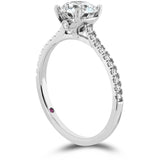 0.18 ctw. Sloane Silhouette Engagement Ring Diamond Band in 18K White Gold