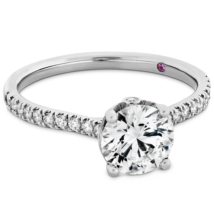 0.18 ctw. Sloane Silhouette Engagement Ring Diamond Band in 18K White Gold