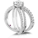 0.6 ctw. Harley Wrap Engagement Ring in 18K White Gold