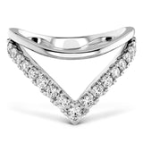0.51 ctw. Harley Silhouette Power Band in 18K White Gold