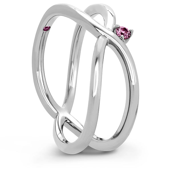 Love Code - Love Wrap Band with Sapphires in 18K White Gold