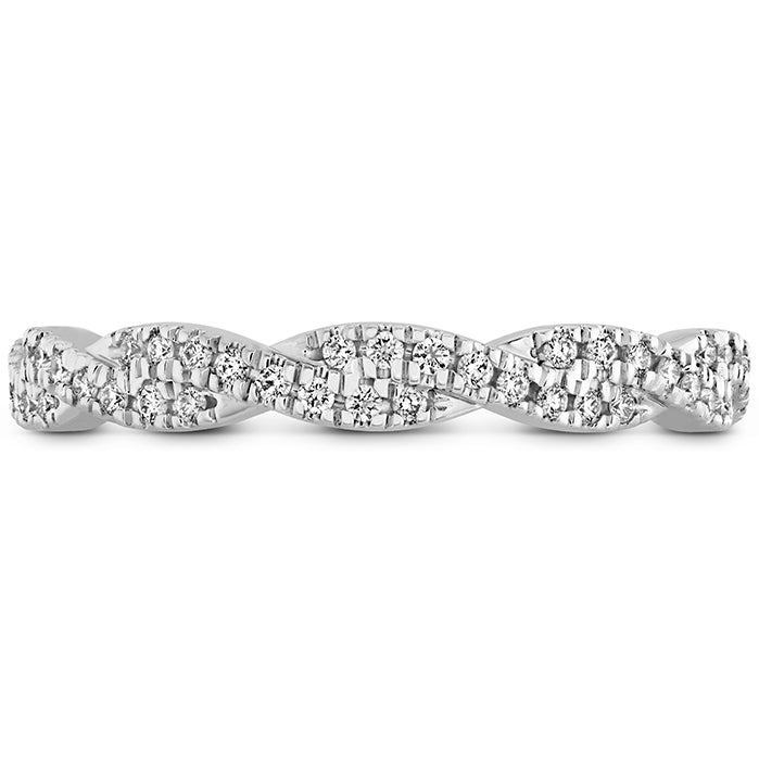 0.29 ctw. Harley Go Boldly Braided Eternity Power Band in 18K White Gold