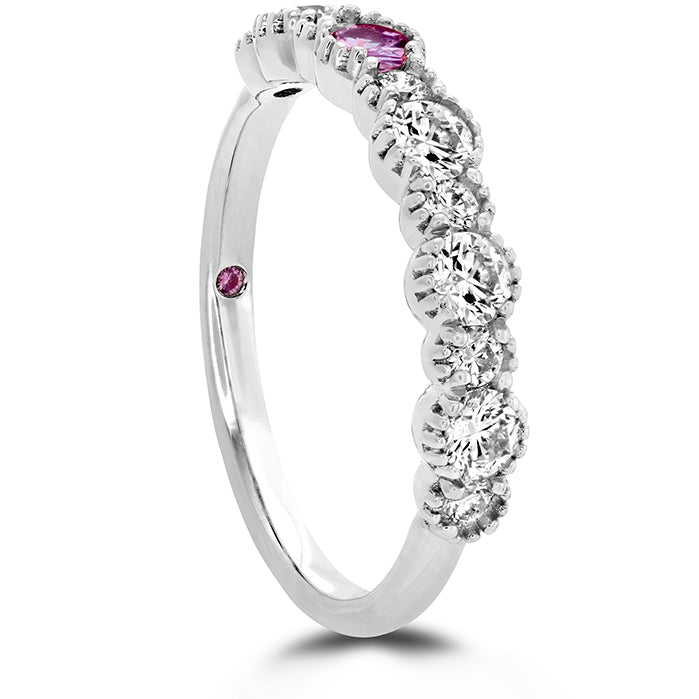 0.57 ctw. Behati Beaded Band with Sapphires in 18K White Gold