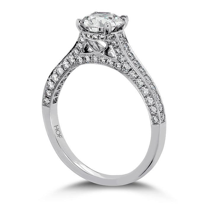 0.5 ctw. Illustrious Engagement Ring-Diamond Intensive Band in 18K White Gold