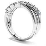 0.95 ctw. Intermingle Single Right Hand Ring in 18K White Gold