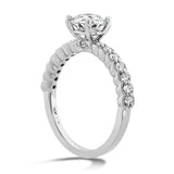 0.35 ctw. Isabelle Milgrain Engagement Ring in 18K White Gold