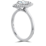 0.14 ctw. Juliette Marquise Halo Engagement Ring in 18K White Gold