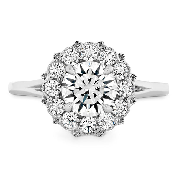 0.28 ctw. Liliana Halo Engagement Ring in 18K White Gold