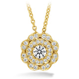 0.35 ctw. Lorelei Double Halo Diamond Pendant in 18K White Gold
