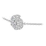 0.27 ctw. Lorelei Diamond Floral Bracelet in 18K White Gold
