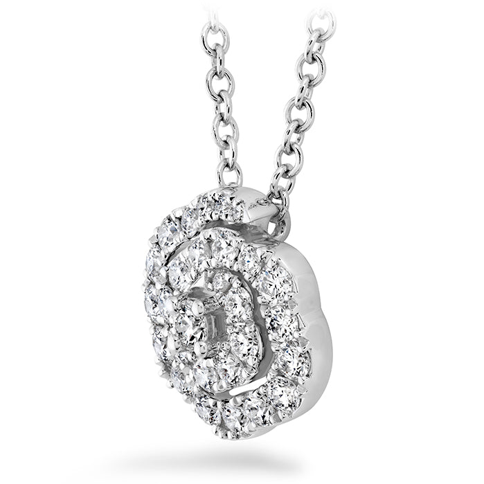 0.27 ctw. Lorelei Diamond Floral Pendant - Small in 18K White Gold