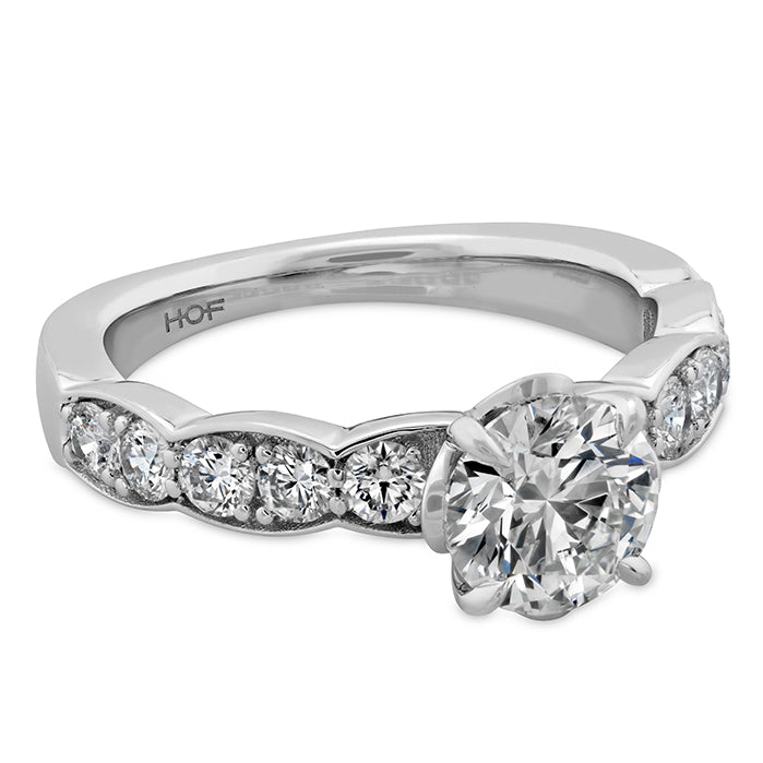 0.59 ctw. Luxe Lorelei Floral Diamond Ring in 18K White Gold