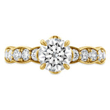 0.59 ctw. Luxe Lorelei Floral Diamond Ring in 18K White Gold