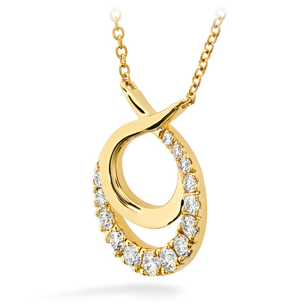 0.75 ctw. Optima Double Circle Necklace in 18K White Gold