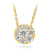 0.25 ctw. Tessa Diamond Circle Pendant in 18K White Gold