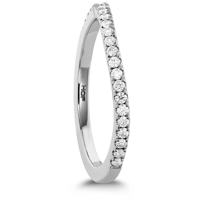 0.18 ctw. Transcend Premier Curved Diamond Band in 18K White Gold