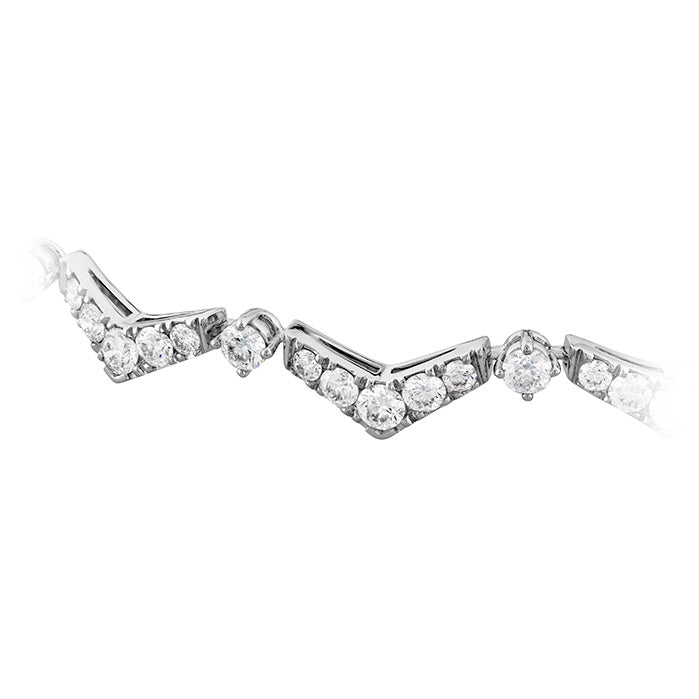 5.05 ctw. Triplicity Pointed Line Bracelet in 18K White Gold