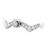 5.05 ctw. Triplicity Pointed Line Bracelet in 18K White Gold