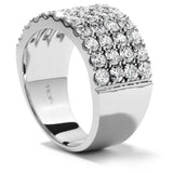 1.65 ctw. Truly Classic Four-Row Right Hand Ring in 18K White Gold