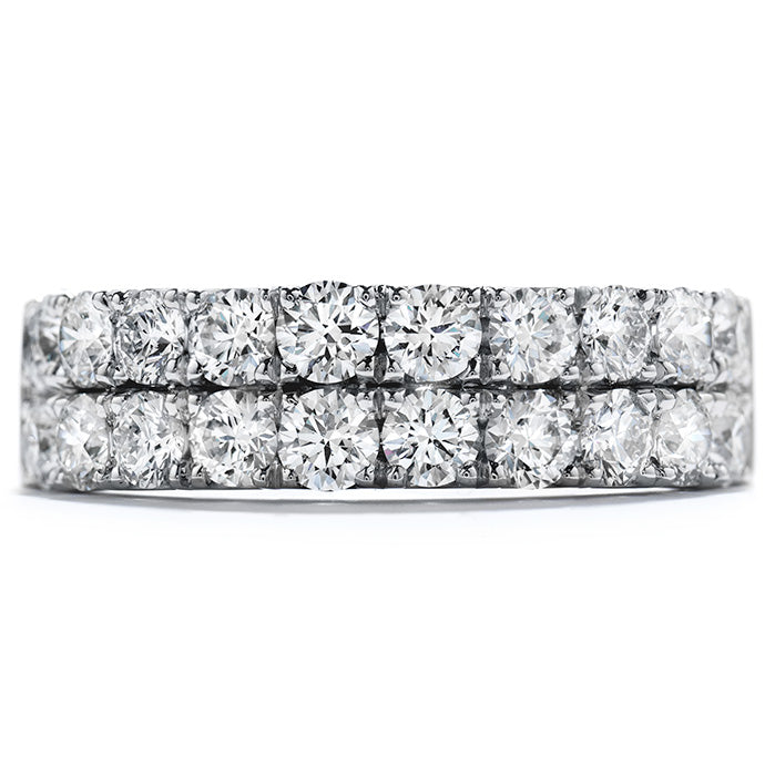 0.75 ctw. Truly Classic Double-Row Wedding Band in 18K White Gold
