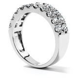 0.75 ctw. Truly Classic Double-Row Wedding Band in 18K White Gold
